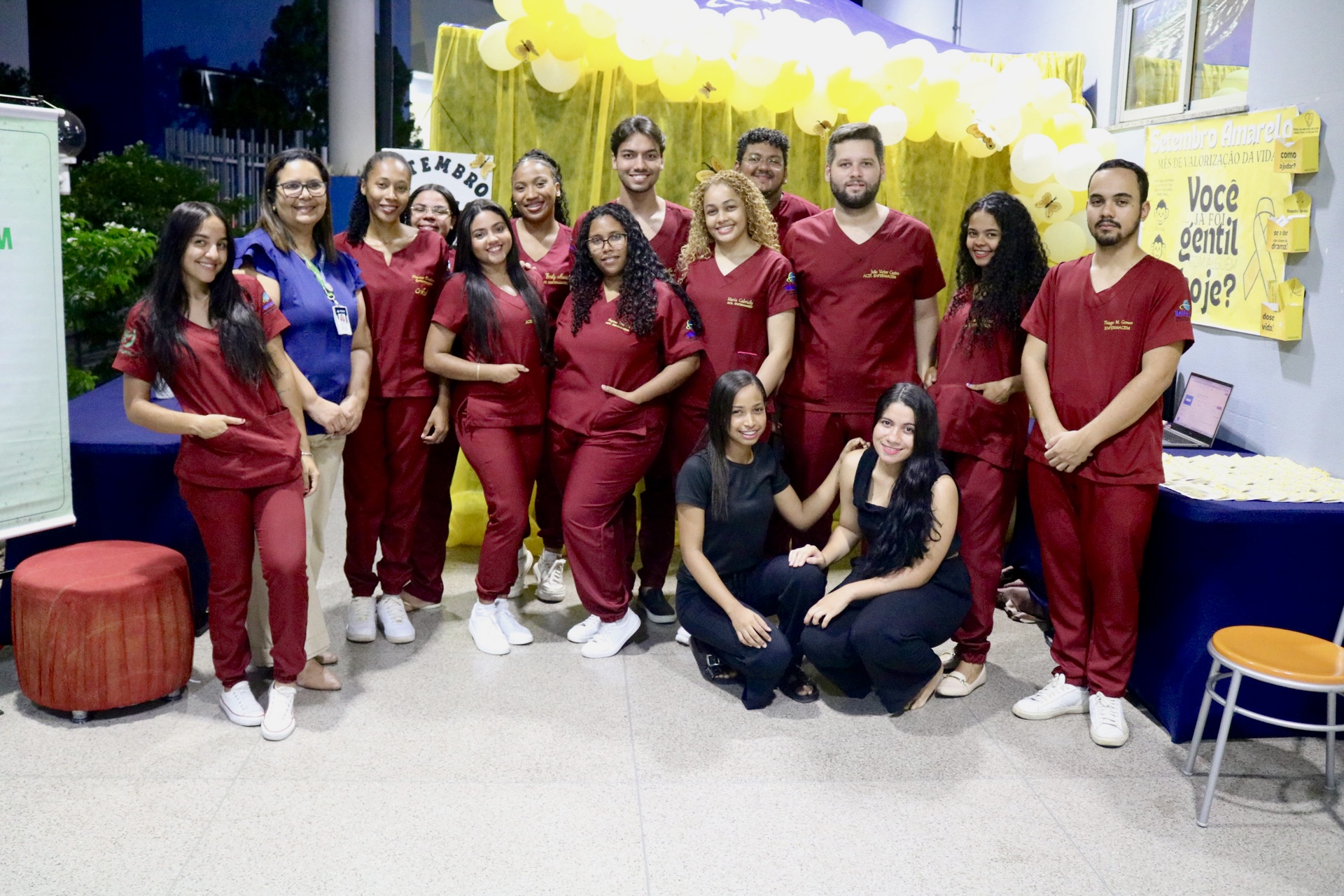 Alunos de Enfermagem do UniFacema Campus Caxias promovem ação “Você Importa! Conexões que Salvam” em alusão ao Setembro Amarelo