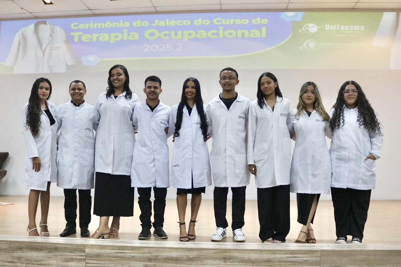 UniFacema realizou Cerimônia do Jaleco do curso de Terapia Ocupacional 2025.2