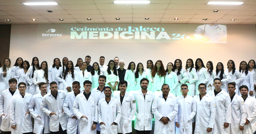 Cerimônia do Jaleco marca início da jornada acadêmica dos estudantes de Medicina do Centro Universitário de Ciências e Tecnologia do Maranhão – UniFacema – Campus Caxias