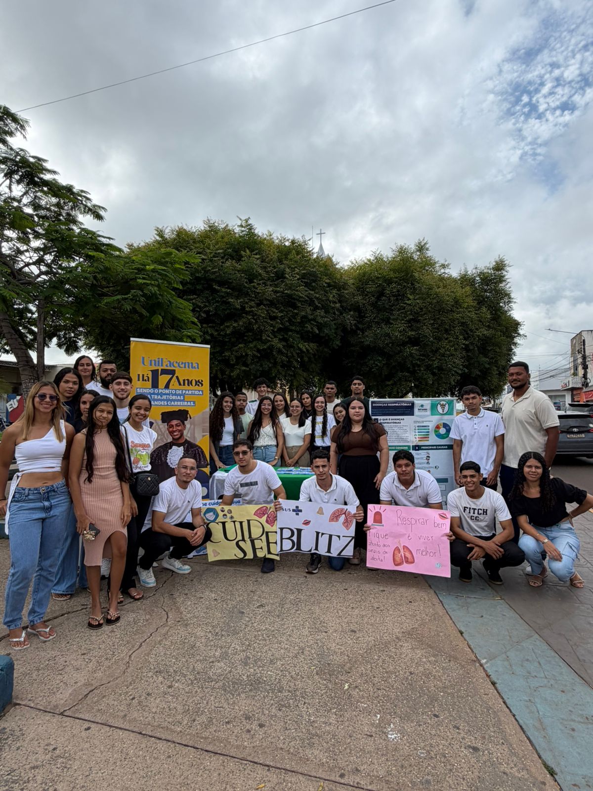 UniFacema Campus Presidente Dutra promove “Blitz da Saúde” com ação educativa sobre prevenção de doenças respiratórias