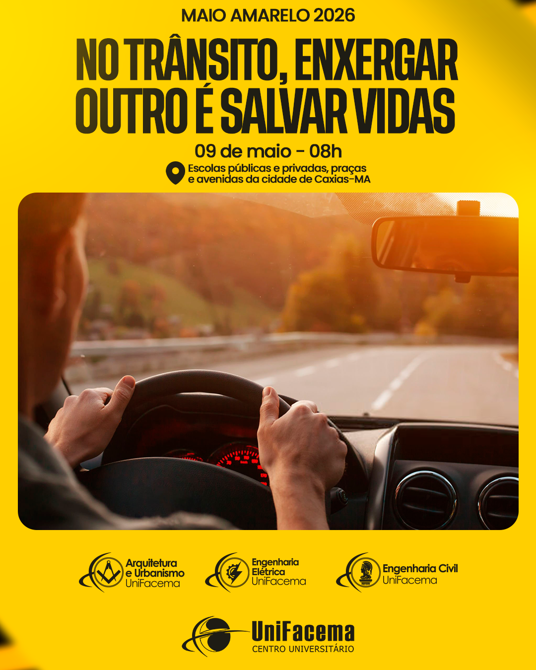 MAIO AMARELO 2026: "No trânsito, enxergar o outro é salvar vidas"