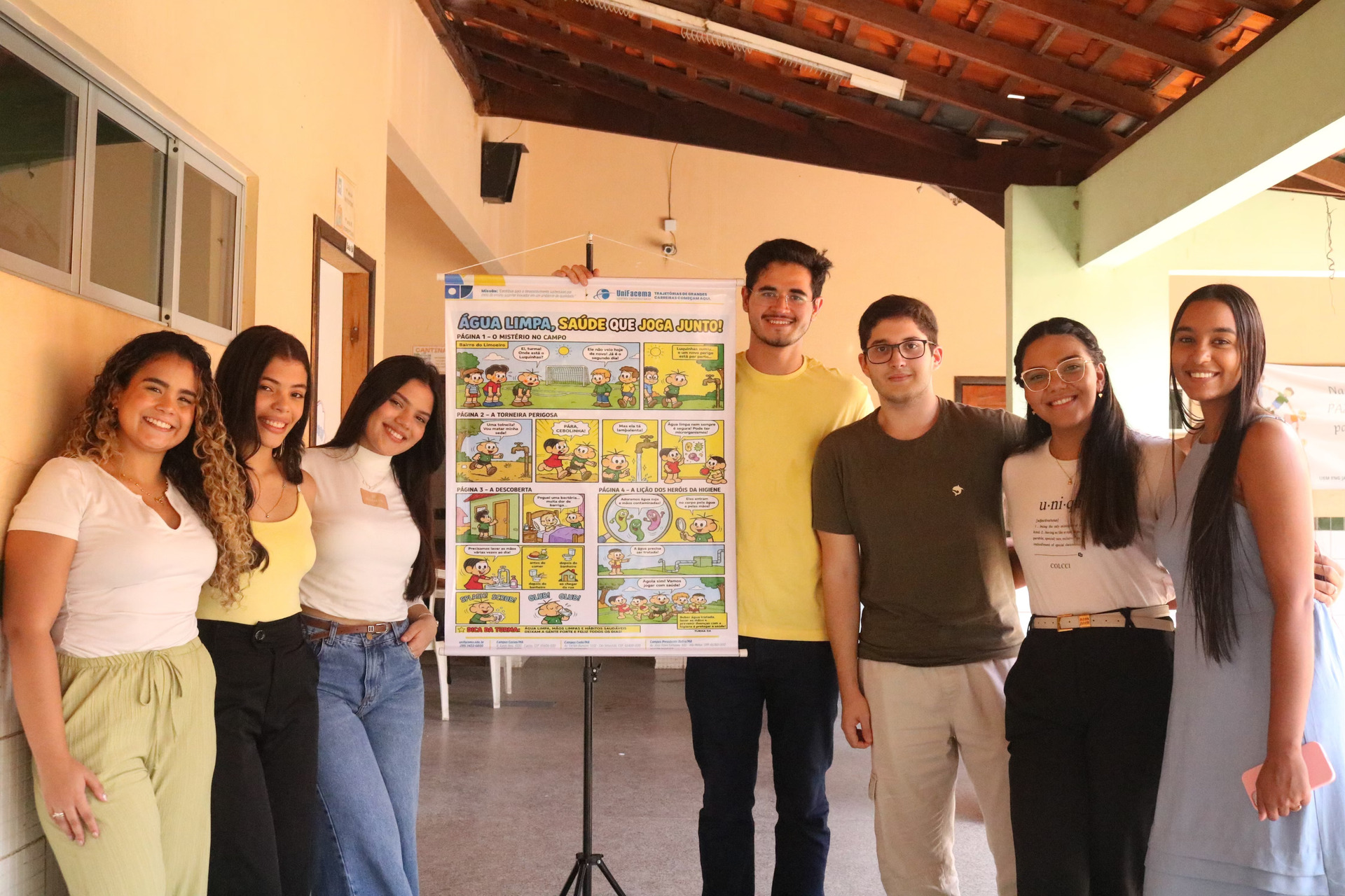 Alunos de Medicina do UniFacema promovem ação de responsabilidade social sobre prevenção de doenças infecciosas em escola municipal