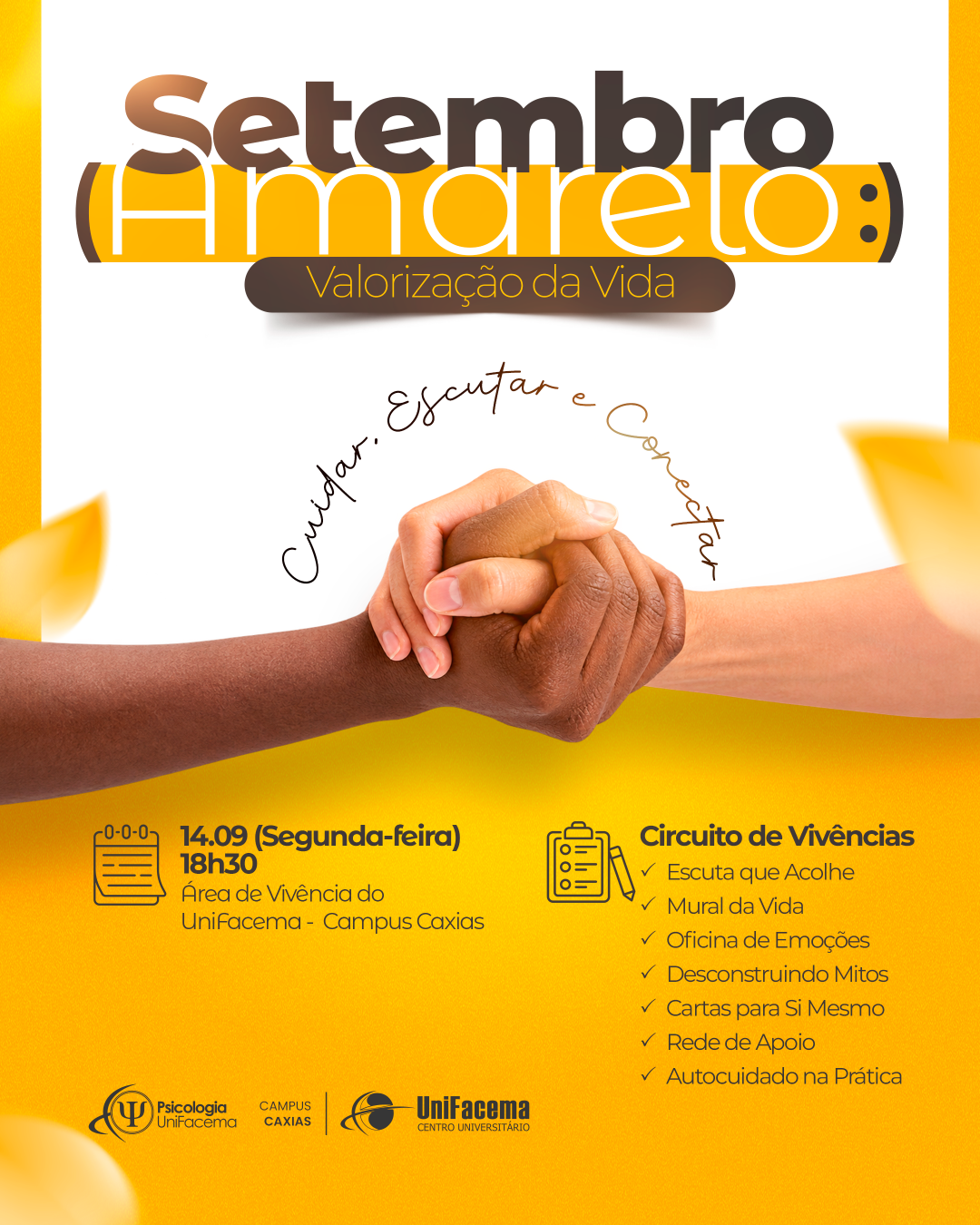 Setembro Amarelo: Valorização da Vida – Cuidar, Escutar e Conectar