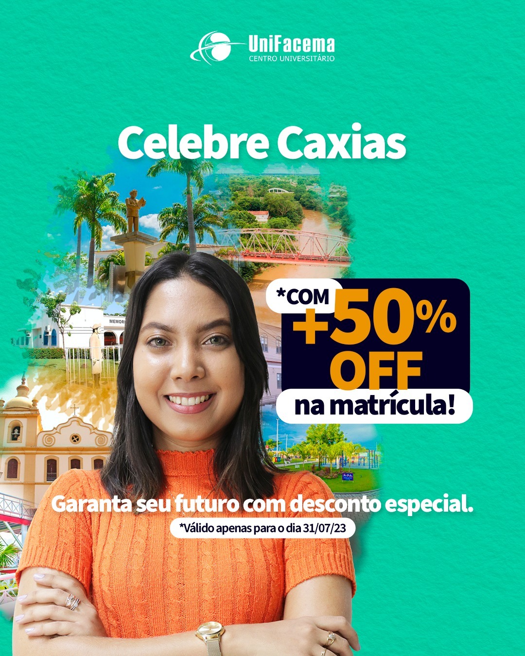 Em celebração ao Bicentenário de Caxias UniFacema promove campanha + 50% na matrícula