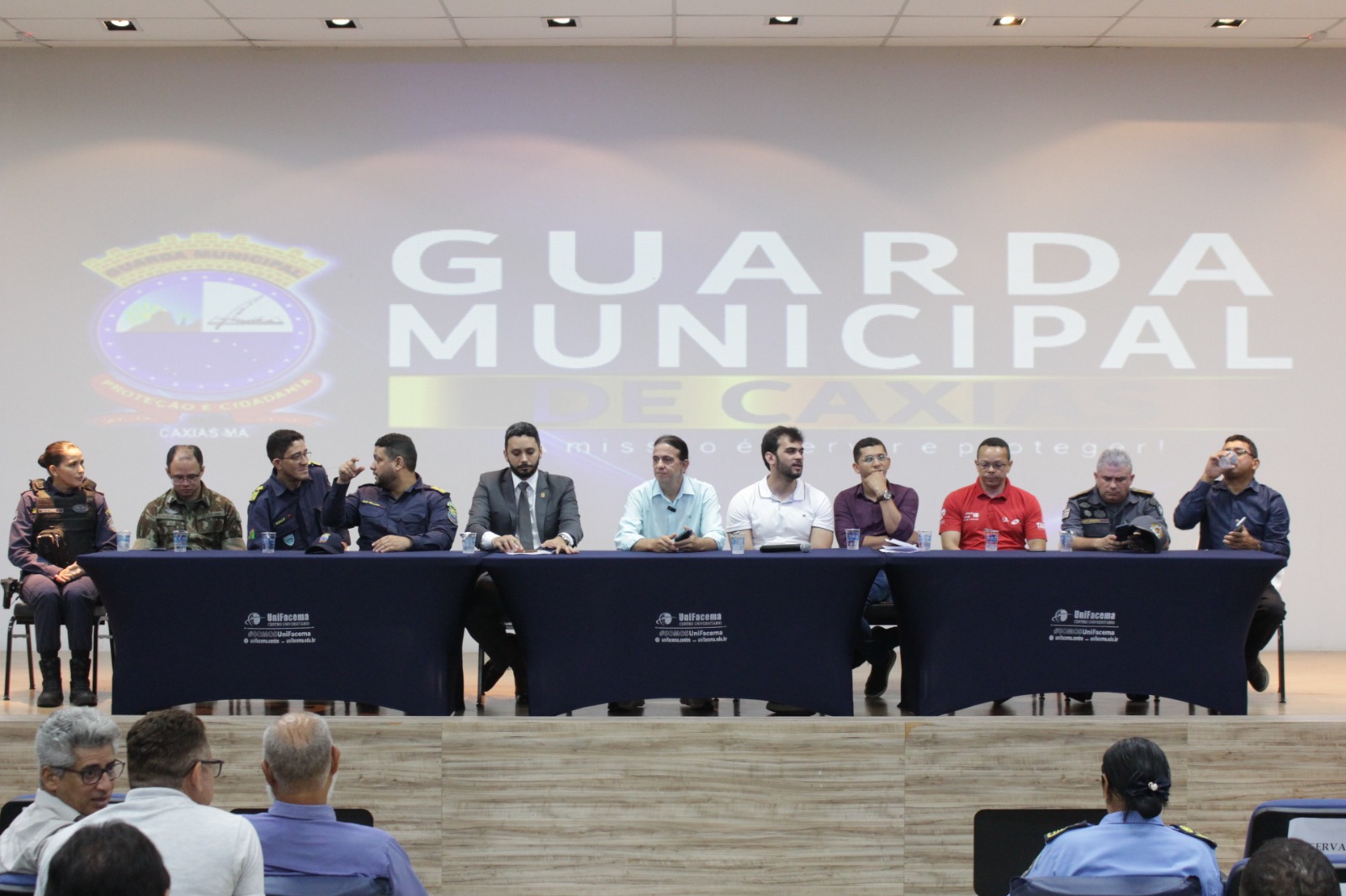 Aula Inaugural do Curso de Armamento Institucional da Guarda Municipal de Caxias é realizada no Auditório do UniFacema