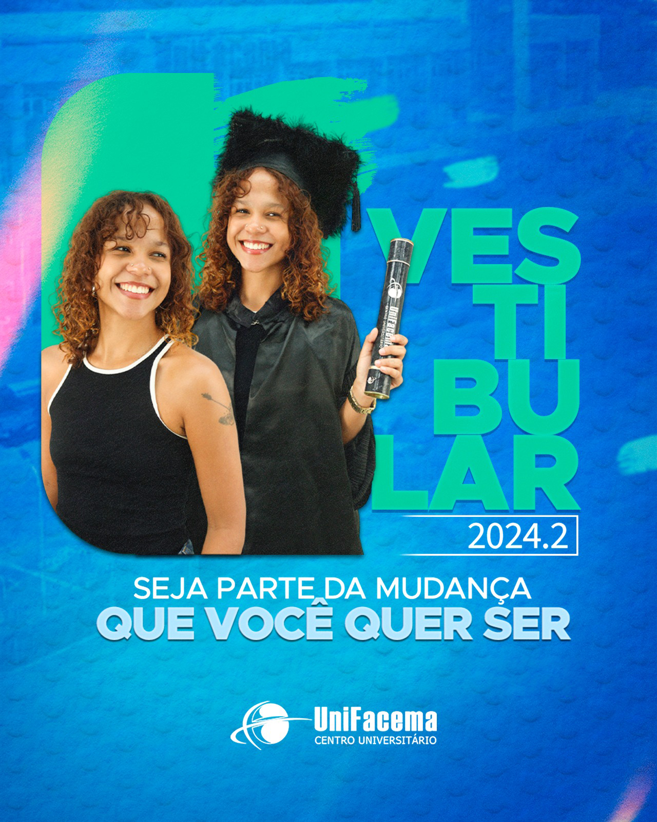 UniFacema abre inscrições para o vestibular 2024.2: Campanha “Seja parte da mudança que você quer ser”