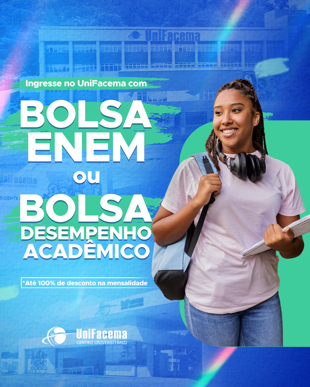 UniFacema divulga benefícios do Bolsa Enem e Bolsa Desempenho Acadêmico para o semestre 2024.2