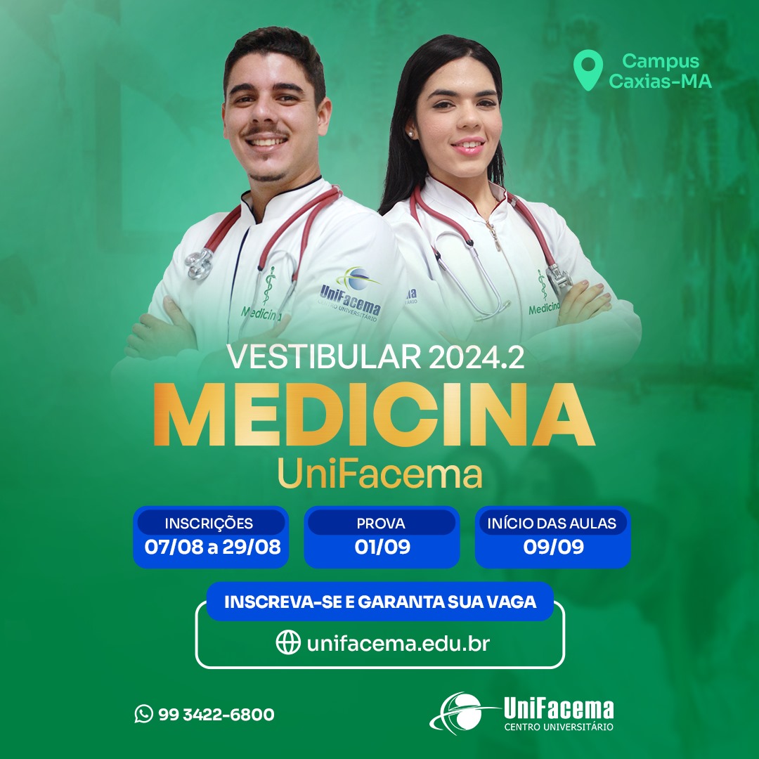 UniFacema Campus Caxias anuncia abertura das inscrições para o Curso de Medicina e garante visibilidade no campo acadêmico